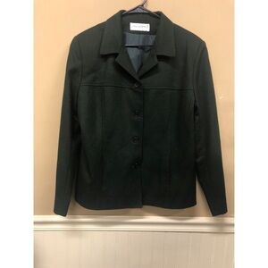 Sandro Womens Button Up Collared Wool Jacket Coat